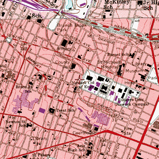 Topographic Map of Enterprise Development Center Number 3, NJ