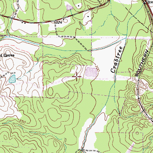 Topographic Map of Morrisville Elementary School, NC