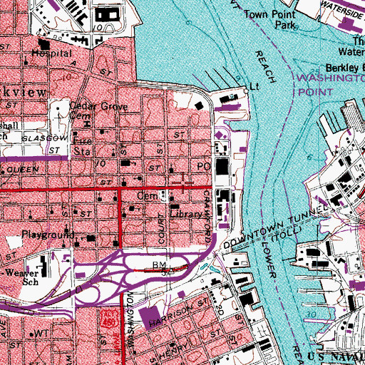 Topographic Map of Confederate War Memorial, VA
