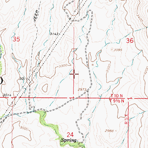 Topographic Map of Corral Spring, AZ