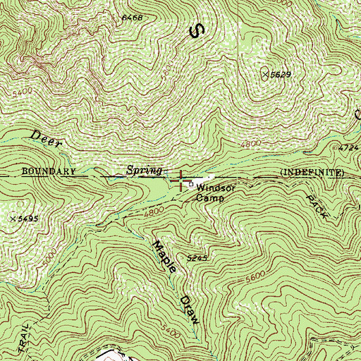Topographic Map of Gowan Camp, AZ