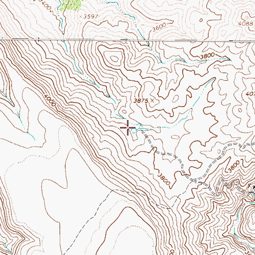 Topographic Map of Ruin Tank, AZ