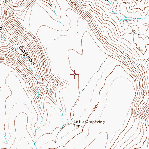 Topographic Map of Road Tank, AZ