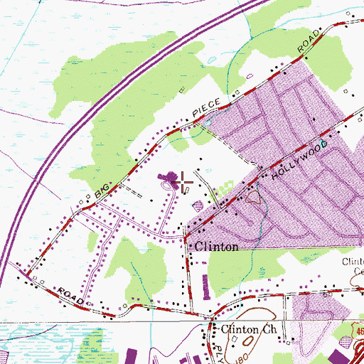 Topographic Map of Adlai Stevenson Elementary School, NJ