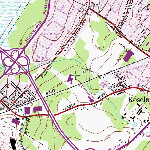 Topographic Map of Lester C Noecker School, NJ