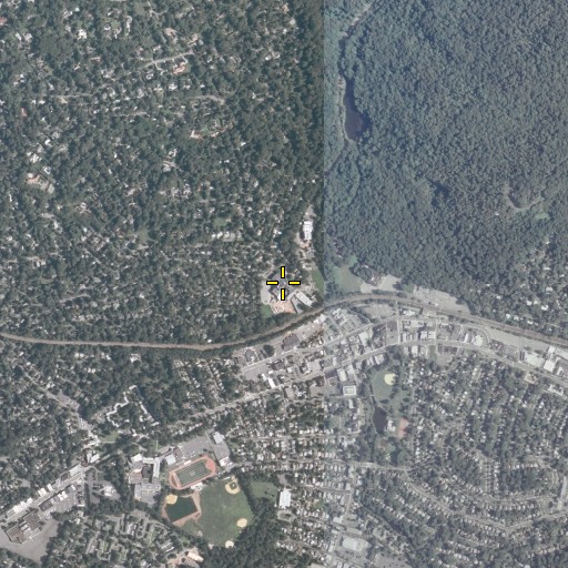 Aerial/Satellite Image of Millburn Middle School, NJ