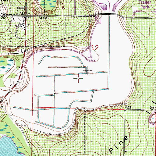 Topographic Map of Lake Siena, FL