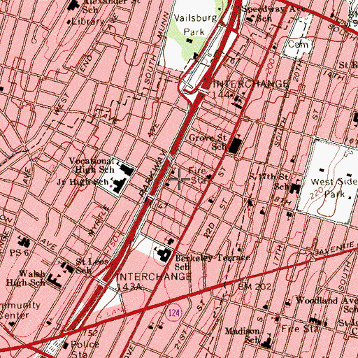 Topographic Map of Apostolic Faith Church, NJ