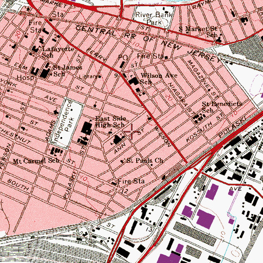 Topographic Map of Brazilian Seventh Day Adventist Church, NJ