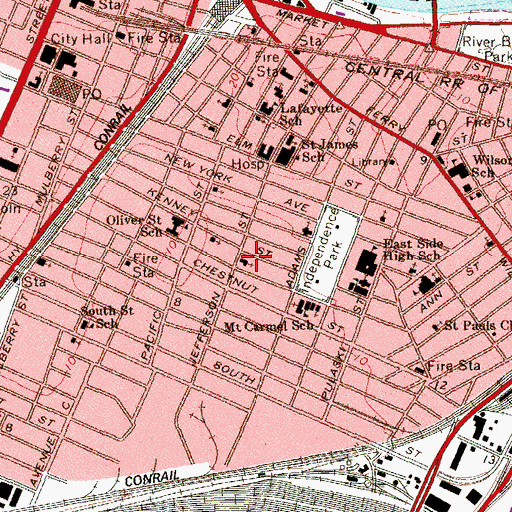 Topographic Map of Missionary Christian Church, NJ