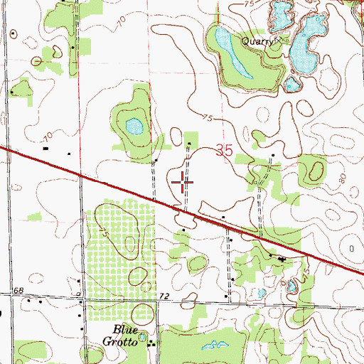 Topographic Map of Holy Family Catholic Church, FL