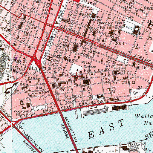 Topographic Map of Forward Building (historical), NY