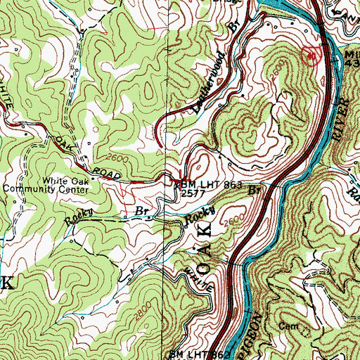 Topographic Map of Teague (historical), NC