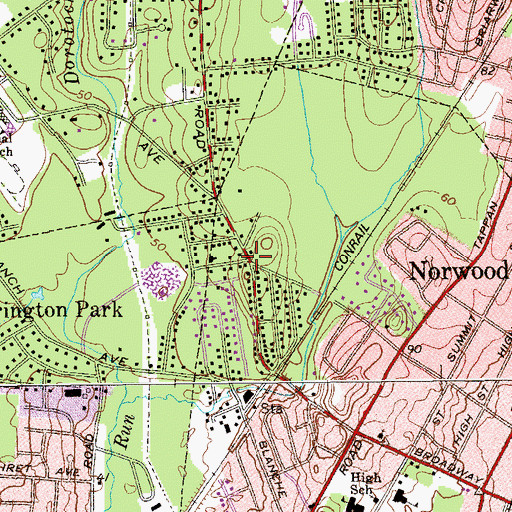 Topographic Map of West Norwood, NJ