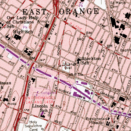 Topographic Map of Citadel of Hope Mission, NJ