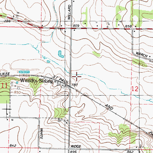 Topographic Map of Berlin Fen State Natural Area, WI