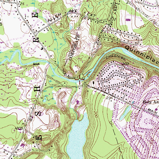 Topographic Map of Broad Brook, CT