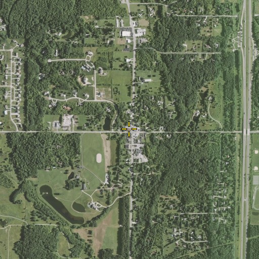 Aerial/Satellite Image of Bath Post Office, OH
