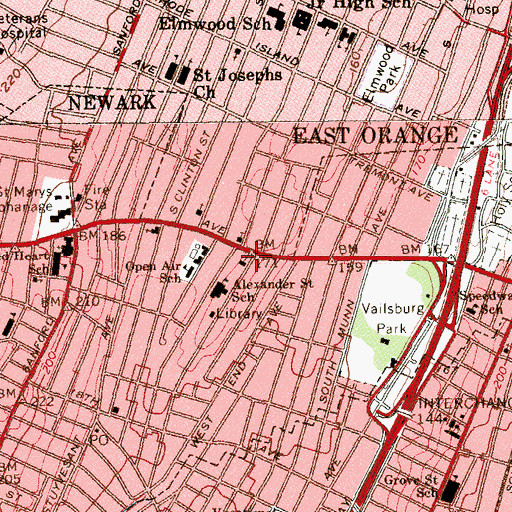 Topographic Map of Shekinah Glory Christian Church, NJ