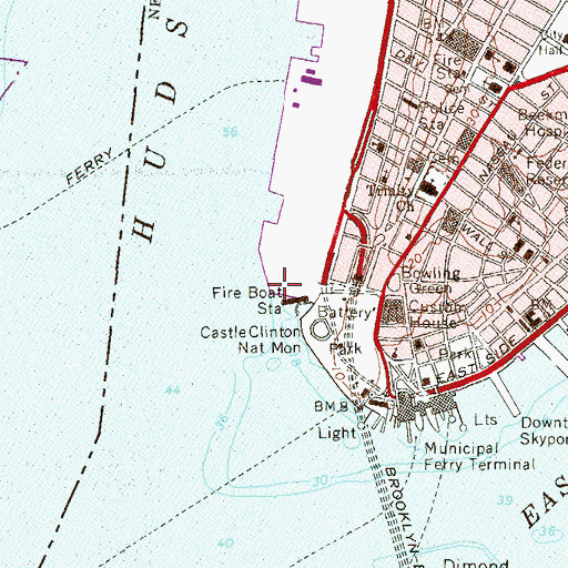 Topographic Map of Robert F Wagner Junior Park, NY