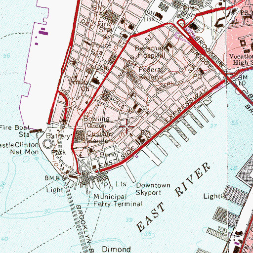 Topographic Map of India House, NY
