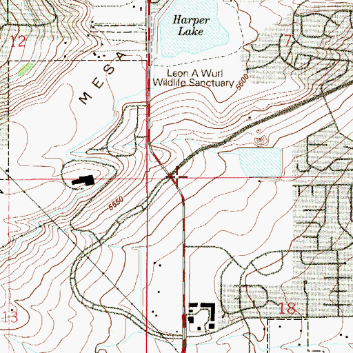Topographic Map of Louisville Municipal Court, CO