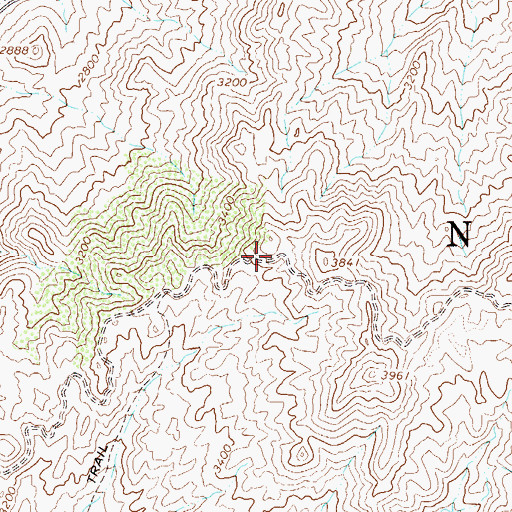 Topographic Map of Reavis Trailhead, AZ