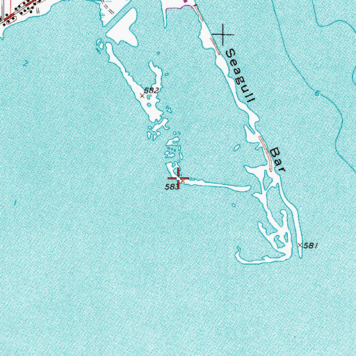 Topographic Map of Seagull Bar State Natural Area, WI