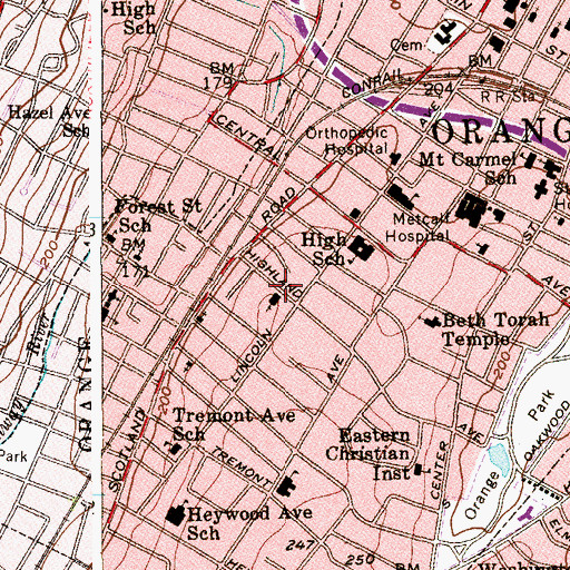 Topographic Map of Love of Jesus Ministries, NJ