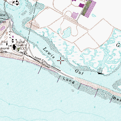 Topographic Map of Bruce Brook, CT