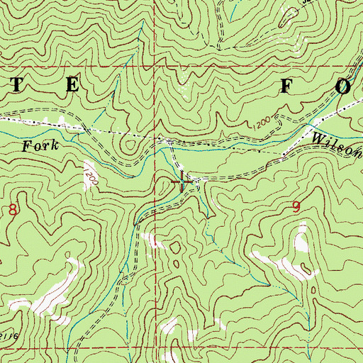 Topographic Map of Lyda Camp OHV Staging Area, OR