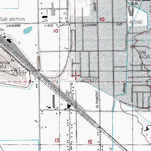 Topographic Map of Klein Park, OR