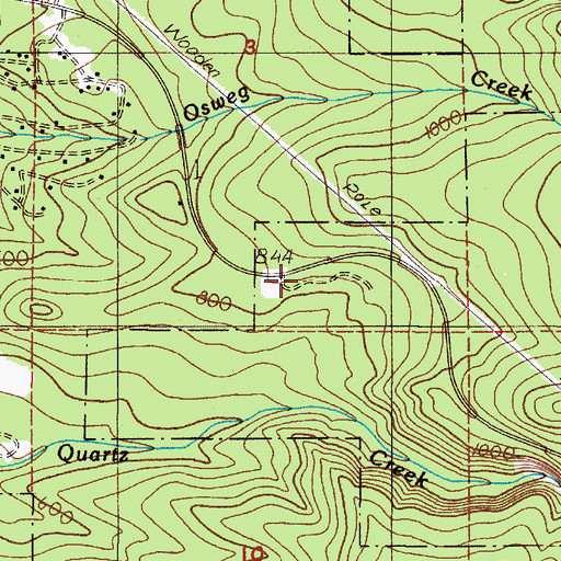 Topographic Map of Nehalem County Park, OR