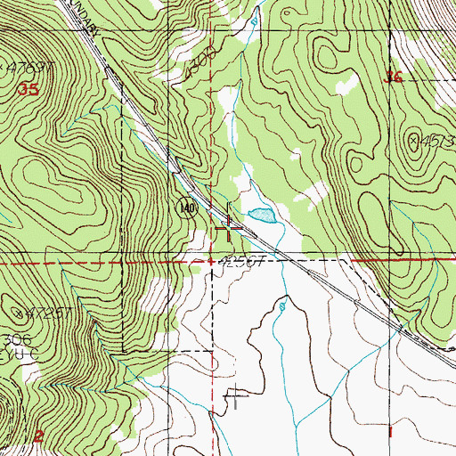 Topographic Map of Wocus Bay Boat Launch, OR