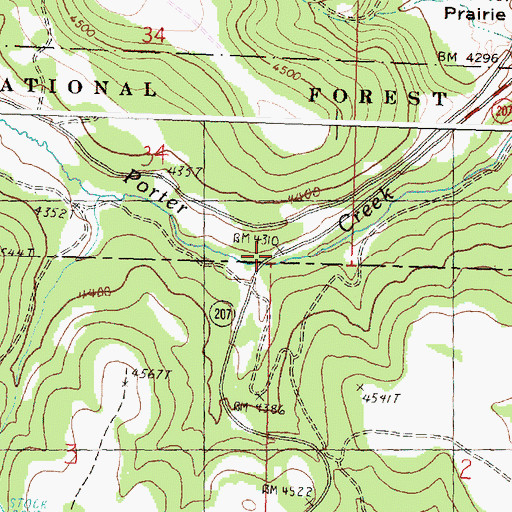 Topographic Map of Morrow County OHV Park, OR