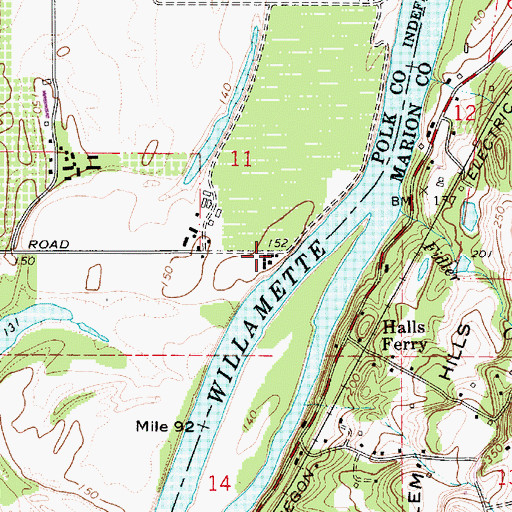 Topographic Map of Social Security Hole, OR