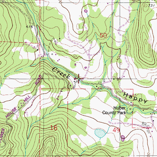 Topographic Map of Charles Metsker County Park, OR