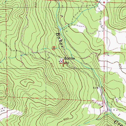 Topographic Map of Juliette County Park, OR