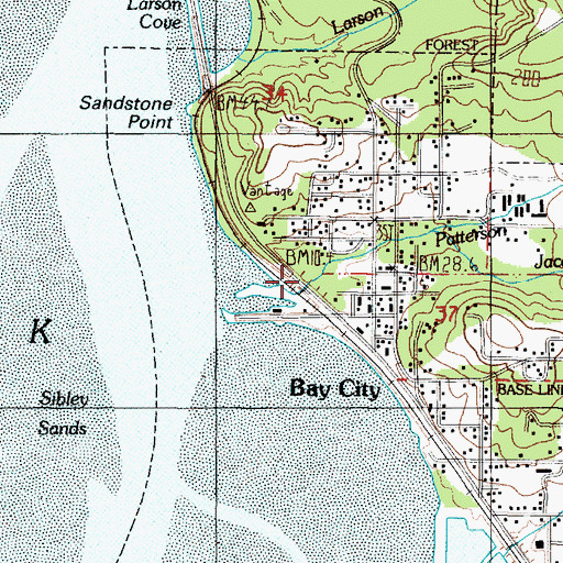 Topographic Map of Al Griffin Memorial Park, OR