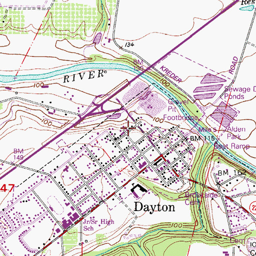 Topographic Map of Legion Field, OR