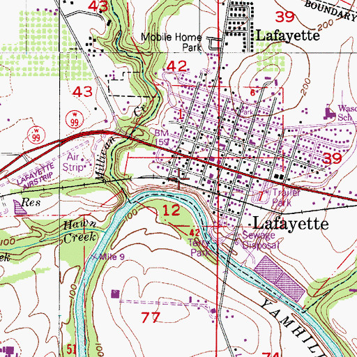 Topographic Map of Commons Park, OR