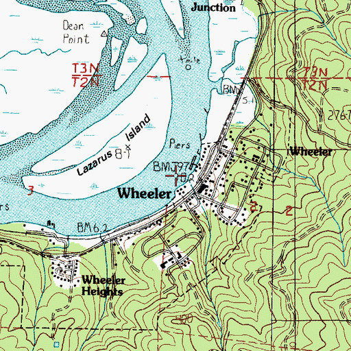 Topographic Map of Waterfront Park, OR