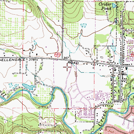 Topographic Map of Kingsborough Park, OR