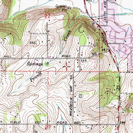 Topographic Map of Wild Fawn Park, OR
