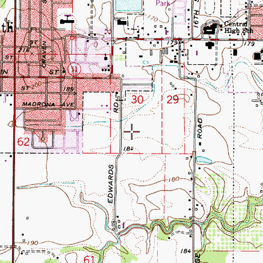 Topographic Map of Madrona Park, OR