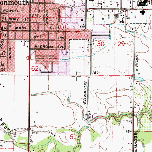 Topographic Map of Southgate Park, OR