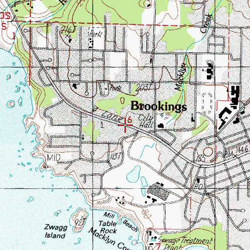 Topographic Map of Bankus Fountain, OR