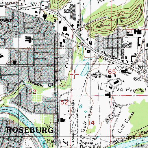 Topographic Map of Stewart Park Wildlife Pond, OR