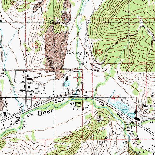 Topographic Map of Sunshine Park, OR