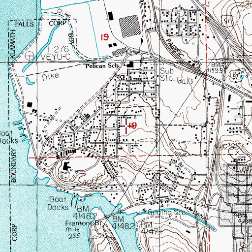 Topographic Map of Krause Park, OR